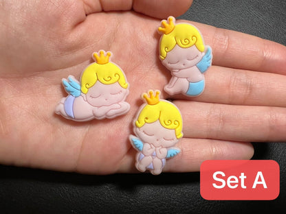 Cute angel baby Design babyshower Theme Shoe Charms Best Quality JuliesDecalDesign