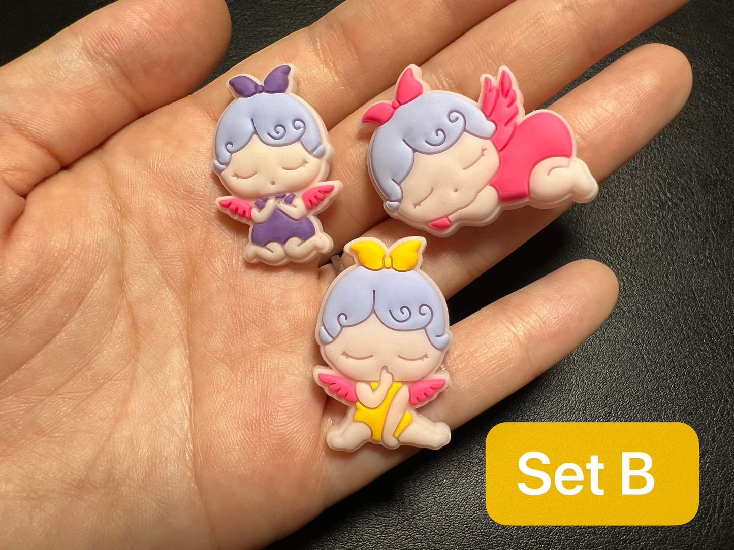 Cute angel baby Design babyshower Theme Shoe Charms Best Quality JuliesDecalDesign