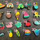 Hot Summer Theme Fancy shoe charms Vacation beach sand surfing and more