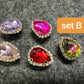 Bling Bling Large Water Drop Shape Metal GEM Rhinestones Shoe charms Unique Special