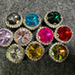 Bling Bling Large Round Shape Metal GEM Rhinestones Shoe charms Unique Special