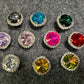 Bling Bling Large Round Shape Metal GEM Rhinestones Shoe charms Unique Special