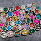 Bling Bling multishapes Metal GEM Rhinestones Shoe charms Unique Special