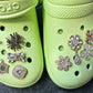 Bling Bling Fancy Metal GEM Rhinestone Flower Shoes Charms silver/golden for DIY Unique Special Shoes