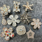 Bling Bling Fancy Metal GEM Rhinestone Flower Shoes Charms silver/golden for DIY Unique Special Shoes
