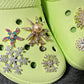Bling Bling Fancy Metal GEM Rhinestone snowflakes Flowers stars Shoes Charms silver/golden for DIY Unique Special Shoes