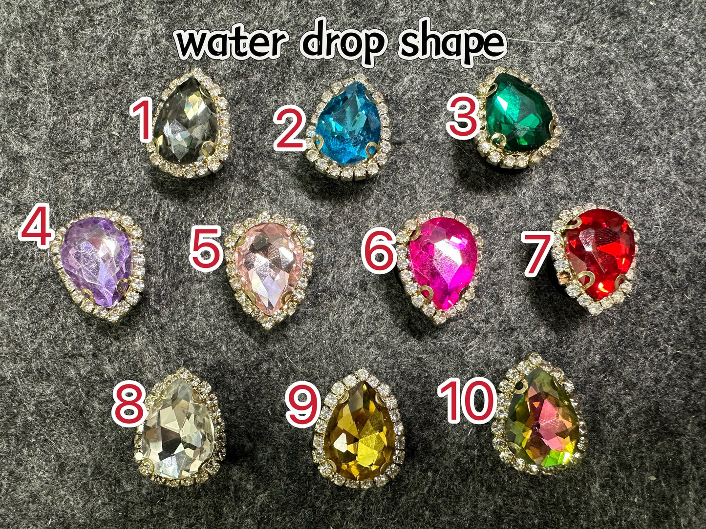 Bling Bling multishapes Metal GEM Rhinestones Shoe charms Unique Special