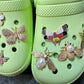 Bling Bling Metal GEM Butterfly Bee dragonfly and more insects Theme Unique Special Croc shoe charms