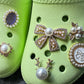 Metal GEM pearl White fancy Theme Unique Special Croc Shoes Valentine's Day Gift DIY shoe charms