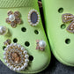 Metal GEM pearl White fancy Theme Unique Special Croc Shoes Valentine's Day Gift DIY shoe charms