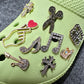 Metal GEM rhinestones Theme Cross Music note scissors Heart high heels guitar Unique Special Croc Shoes Valentine's Day Gift DIY shoe charms