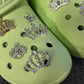 Bling shiny Metal GEM Rhinestones Crown Theme Unique Special Croc Shoes Valentine's Day Gift