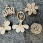 Bling Bling Golden Fancy Metal GEM Rhinestone Ballerina butterfly Crown Flower Shoes Charms silver/golden for DIY Unique Special Shoes