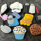 Cooking and Baking Chef Theme Fancy shoe charms pan mixer eggs Spatula Pastry bag chef hat and more