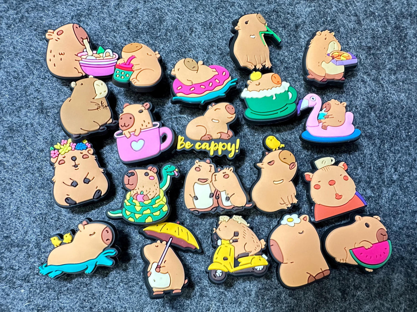 Capybara shoe charms Wild Animal Shoe Accessories Capybara Lovers Be Cappy