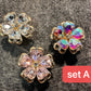 Bling Fancy Metal GEM Rhinestone Flowers round star heart bow and more Shoes Charms silver/golden for DIY Unique Special Shoes