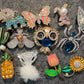 Fancy Metal GEM Rhinestone Flowers Bird Butterfly Cactus Pineapple Owl Spider Elephant and more Shoes Charms for DIY Unique Special Shoes