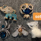 Fancy Metal GEM Rhinestone Flowers Bird Butterfly Cactus Pineapple Owl Spider Elephant and more Shoes Charms for DIY Unique Special Shoes