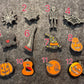 Glow in dark Trick or treat Skeleton Ghost broom hunted house bat Horror Pumpkin Theme Design Halloween Shoe Charms