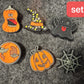 Glow in dark Trick or treat Skeleton Ghost broom hunted house bat Horror Pumpkin Theme Design Halloween Shoe Charms