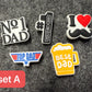 I love Dad PAPA Father's Day Gifts shoe charms