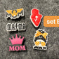 I love MOM MAMA Mother's Day Gifts Mom and baby shoe charms
