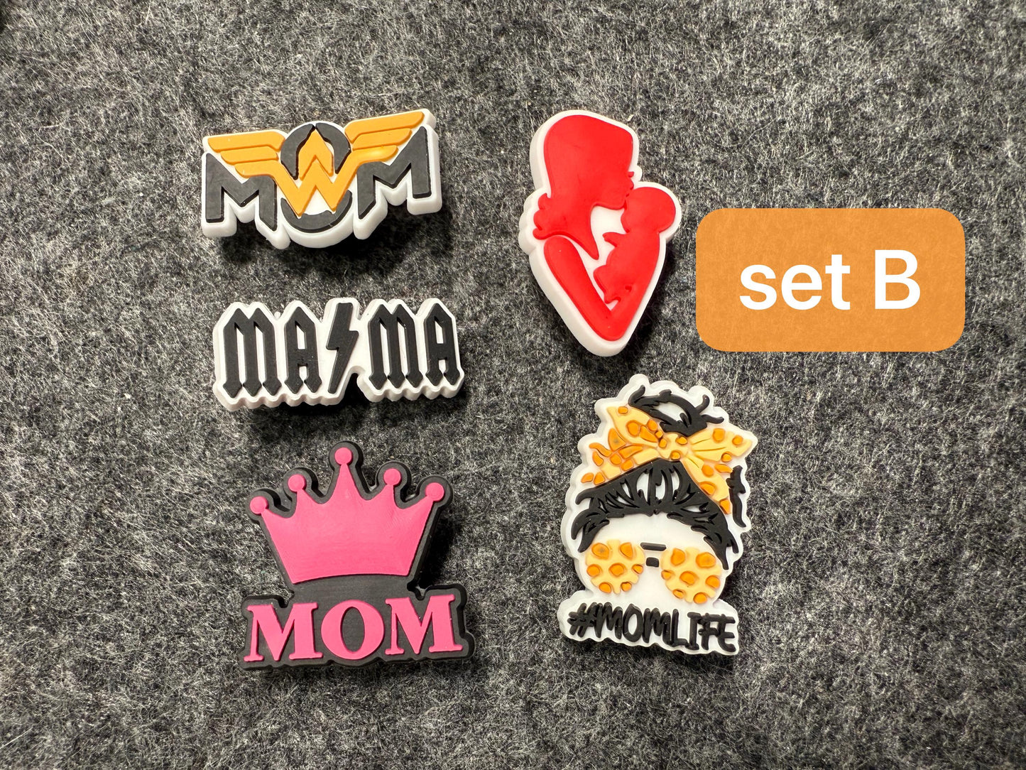I love MOM MAMA Mother's Day Gifts Mom and baby shoe charms