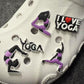 YOGA I love yoga Gym Work out Exercise theme shoe charms