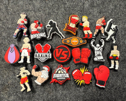 BOXING Gym Workout Exercise theme shoe charms