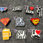 I love Dad PAPA Father's Day Gifts shoe charms