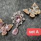 Fancy Metal GEM Rhinestone Flowers Cat Butterfly and more Shoes Charms for DIY Unique Special Shoes