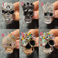 Fancy Metal rhinestone Skull skeleton Halloween Shoe Charms JuliesDecalDesign