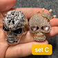 Fancy Metal rhinestone Skull skeleton Halloween Shoe Charms JuliesDecalDesign