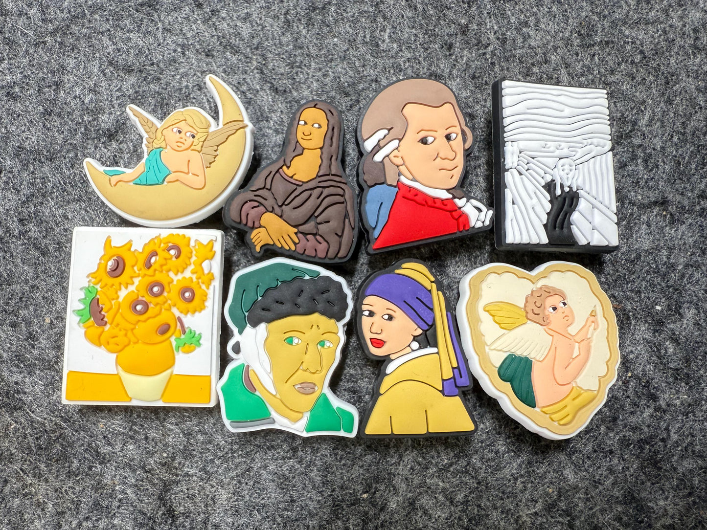 Famous Arts Paintings Artist Painting Musician Design Theme Shoe Charms