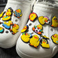 Cute Yellow Duck Rubber Duck Theme Fancy shoe charms