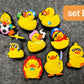 Cute Yellow Duck Rubber Duck Theme Fancy shoe charms