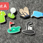 Golf Shoe Charm Golf Ball Shoe Charm Gift for Dad Stocking stuffer Exercise theme shoe charms