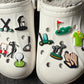 Golf Shoe Charm Golf Ball Shoe Charm Gift for Dad Stocking stuffer Exercise theme shoe charms
