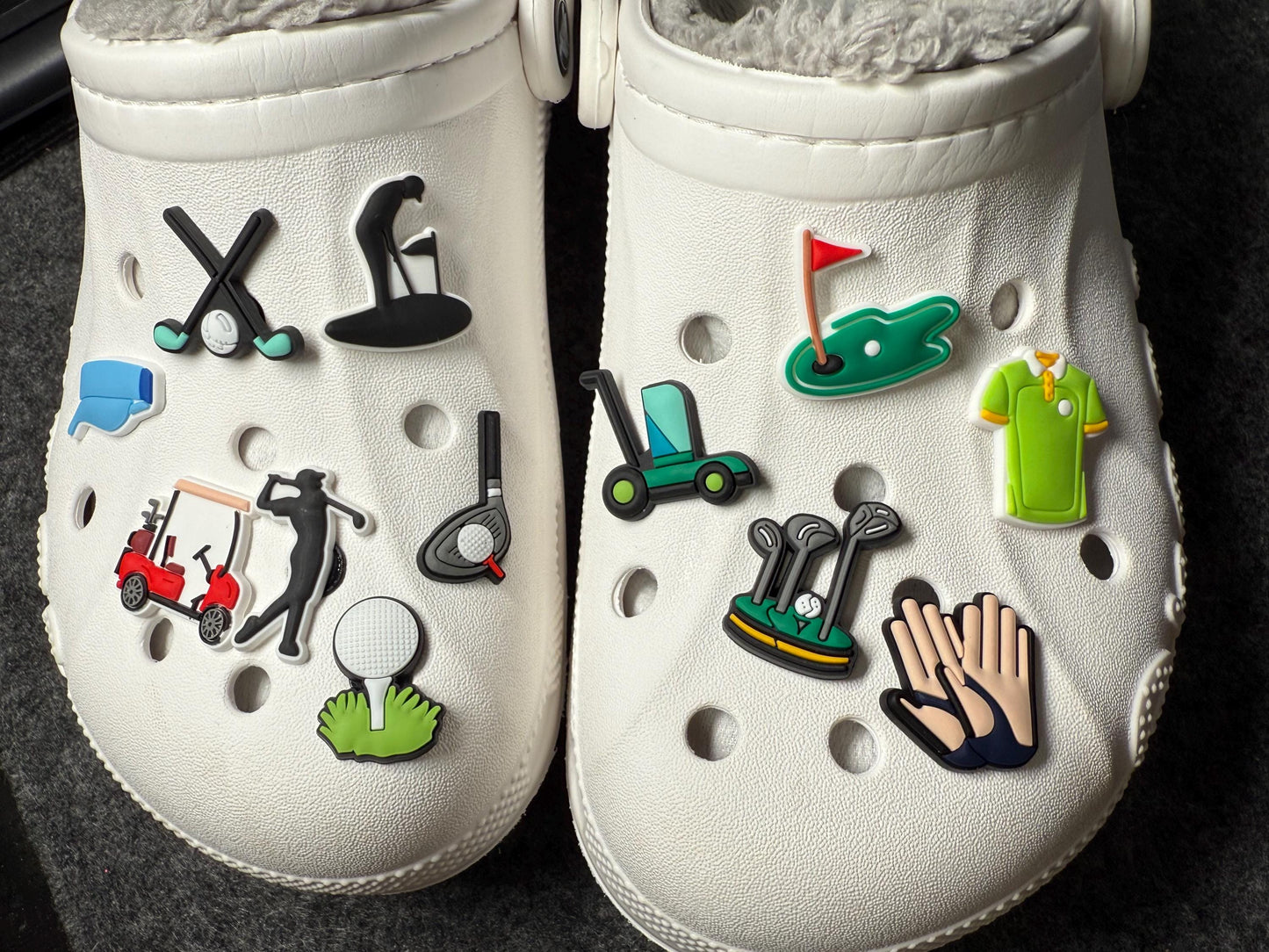Golf Shoe Charm Golf Ball Shoe Charm Gift for Dad Stocking stuffer Exercise theme shoe charms