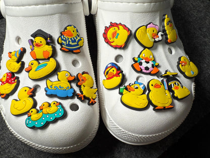 Cute Yellow Duck Rubber Duck Theme Fancy shoe charms