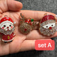 Metal rhinestone Christmas Shoe Charms: Holiday Croc Decorations Santa Snowman