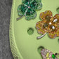 Bling Fancy Metal GEM Rhinestone Clover & Butterfly shoe charms for DIY Unique Special Shoes
