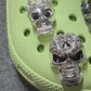 Fancy Metal rhinestone Skull skeleton Halloween Shoe Charms JuliesDecalDesign