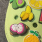 Yummy Fruits Design Theme Apple Banana Strawberry Cherry Blueberry Watermelon Avocado and more shoe charms