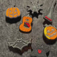 Glow in dark Trick or treat Skeleton Ghost broom hunted house bat Horror Pumpkin Theme Design Halloween Shoe Charms
