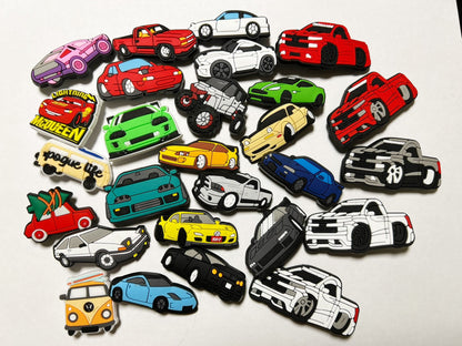 Cars race cars pick up trucks minivans and more shoe charms