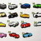 Cars race cars pick up trucks minivans and more shoe charms