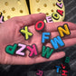 Colorful Design Kids Alphabet Letter Shoe Charms Best Quality JuliesDecalDesign
