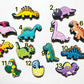 Cartoon Cute Dinosaurs shoe charms