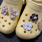 large size flowers Pearl GEM Flower Bling Fancy Metal Diamond Flower Shoes Charms for DIY Unique Special Shoes